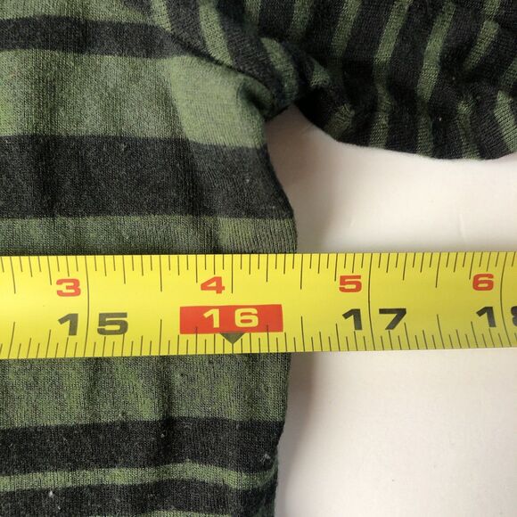 Gap Womens Green Navy Striped 3/4 Sleeve T-Shirt Stretch Size Medium - Picture 5 of 11